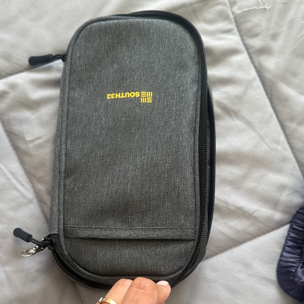 NWT Gray Travel Pouch